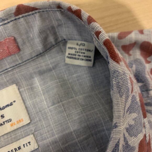 Men's Tommy Bahama Size Large Long Sleeve Casual Button Down Shirt Floral Print - Picture 4 of 6